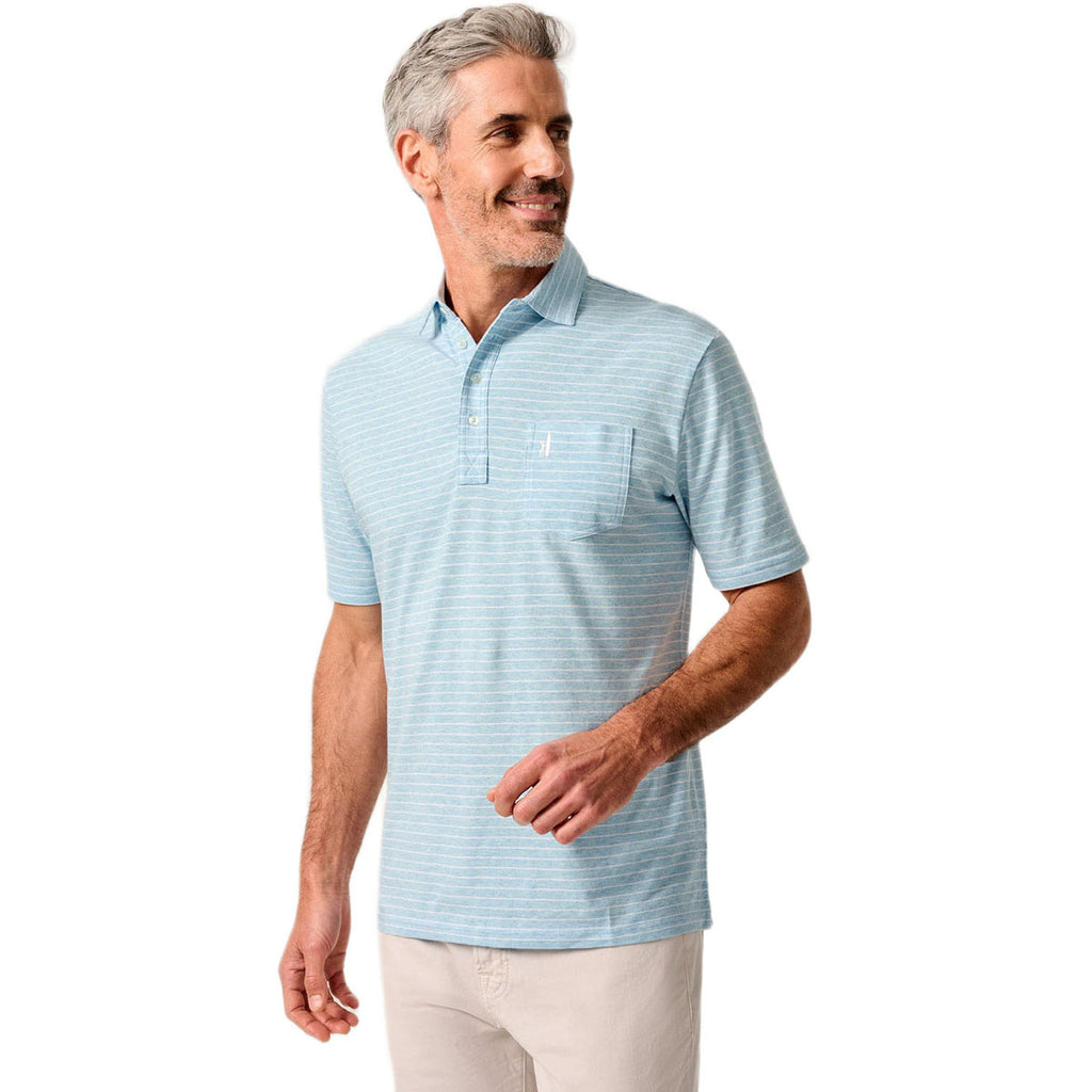 Johnnie-O Men's Cloud Blue Ryan Original Four-Button Polo