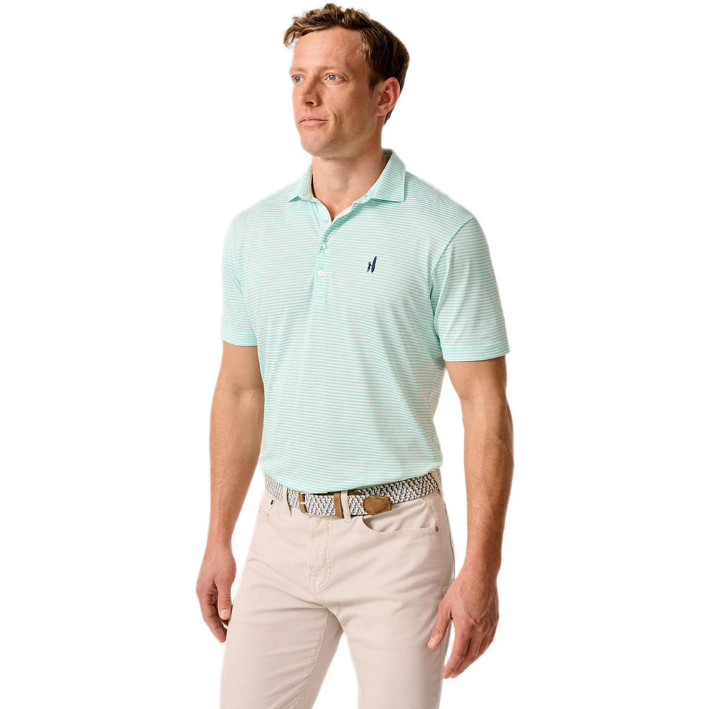 Johnnie-O Men's Sardinia Dru Stripe Performance Mesh Polo