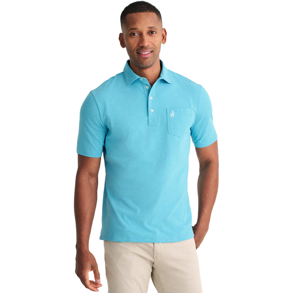 Johnnie-O Men's Yacht Blue Heathered Original Polo