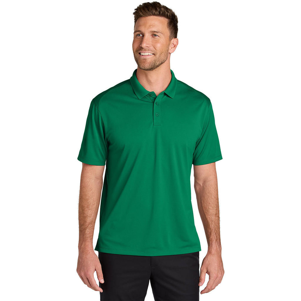 Port Authority Men's Bright Kelly Green Wearever Performance Pique Polo