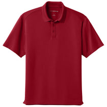 Port Authority Men's Rich Red Wearever Performance Pique Polo