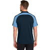 Port Authority Men's River Blue Navy/Carolina Blue Wearever Performance Pique Colorblock Polo