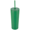 Logomark Green Bayard 24 oz. Double Wall Steel/PP Liner Straw Tumbler