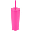 Logomark Pink Bayard 24 oz. Double Wall Steel/PP Liner Straw Tumbler