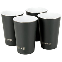 RovR Charcoal Pack of 4, 16 oz. Single Wall Beer Pints