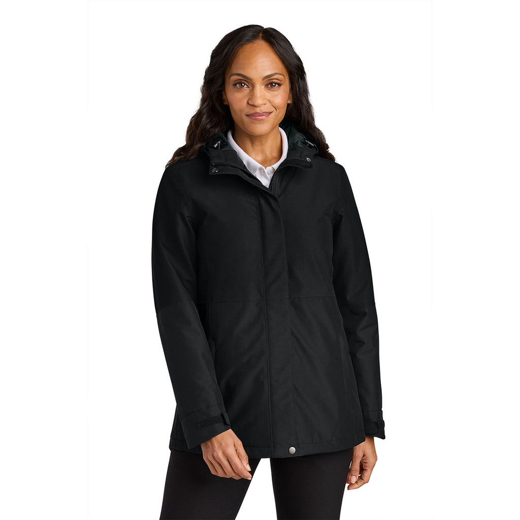 Port Authority Women's Deep Black Insulated Heavy Ripstop Jacket