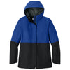 Port Authority Women's True Royal/Deep Black Insulated Heavy Ripstop Jacket
