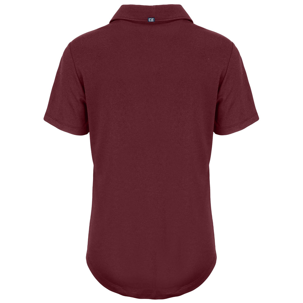 Cutter & Buck Women's Bordeaux Coastline Epic Comfort Eco Recycled Polo