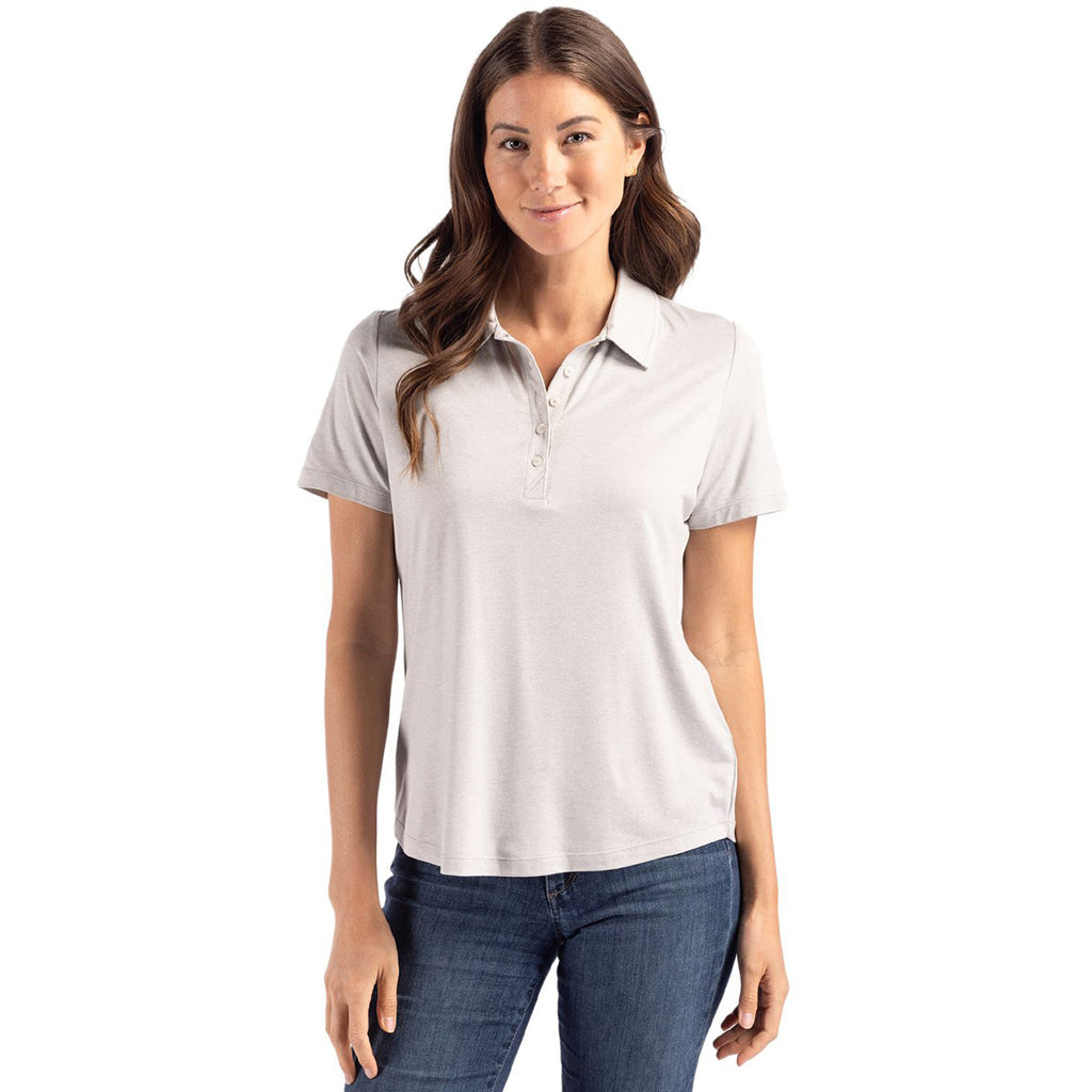 Cutter & Buck Women's Concrete Coastline Epic Comfort Eco Recycled Polo