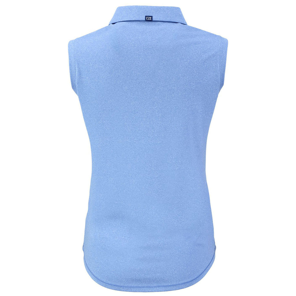 Cutter & Buck Women's Dark Atlas Heather Forge Eco Stretch Recycled Sleeveless Polo