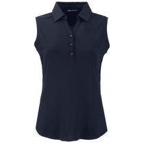 Cutter & Buck Women's Navy Blue Forge Eco Stretch Recycled Sleeveless Polo