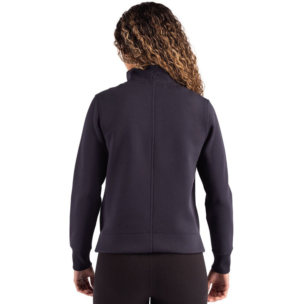 Cutter & Buck Women's Navy Blue Roam Epic Versatility Quarter Zip Pullover