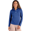 Cutter & Buck Women's Tour Blue Coastline Epic Comfort Recycled Quarter Zip