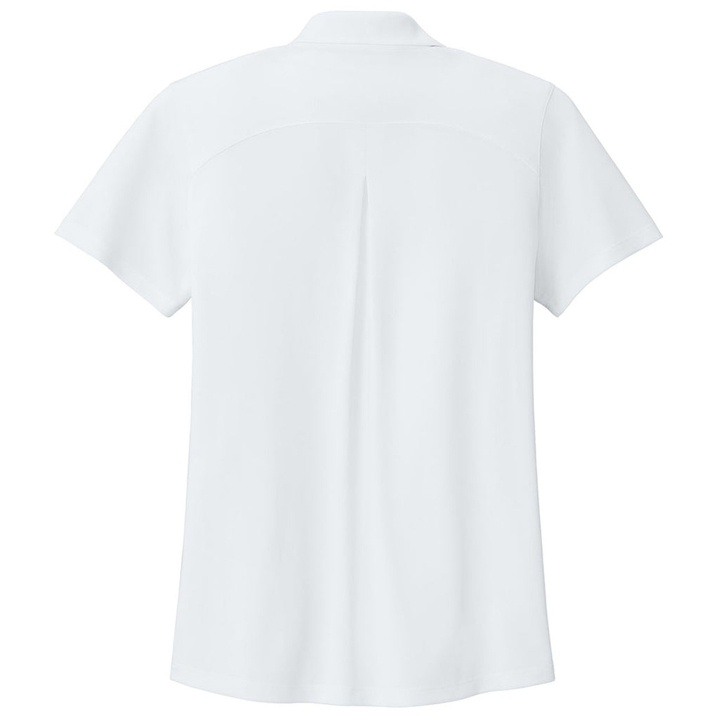 Port Authority Women's White Wearever Performance Pique Polo