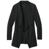 Port Authority Women's Deep Black Breakwater Open Cardigan
