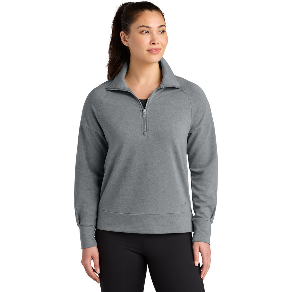 OGIO Women's Petrol Grey Heather Luuma 1/2-Zip