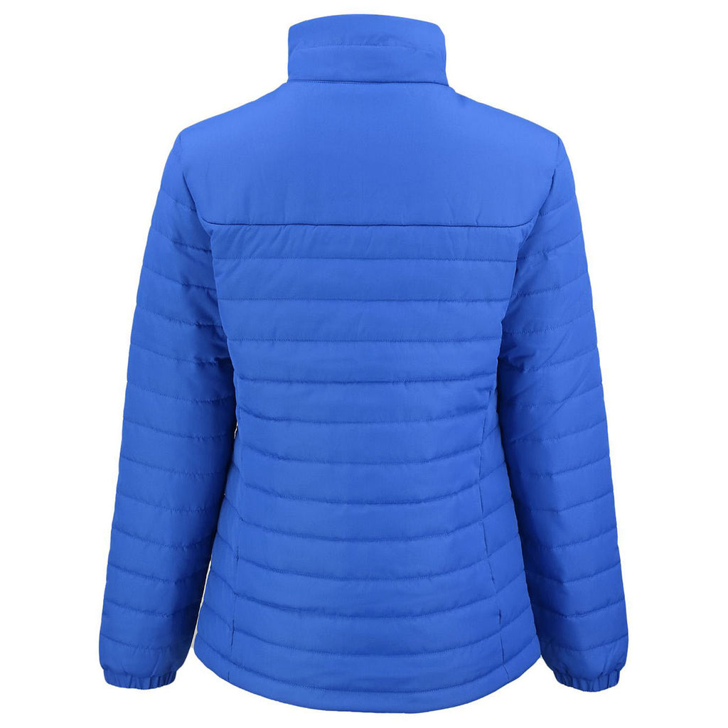 Clique Women's Royal Blue Elevation Eco Full Zip Puffer Jacket
