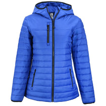 Clique Women's Royal Blue Valhalla Full Zip Puffer Jacket
