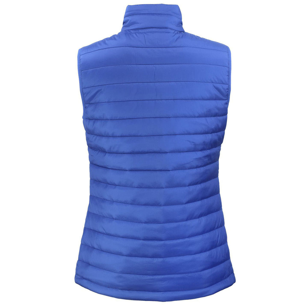 Clique Women's Royal Blue Valhalla Full Zip Puffer Vest