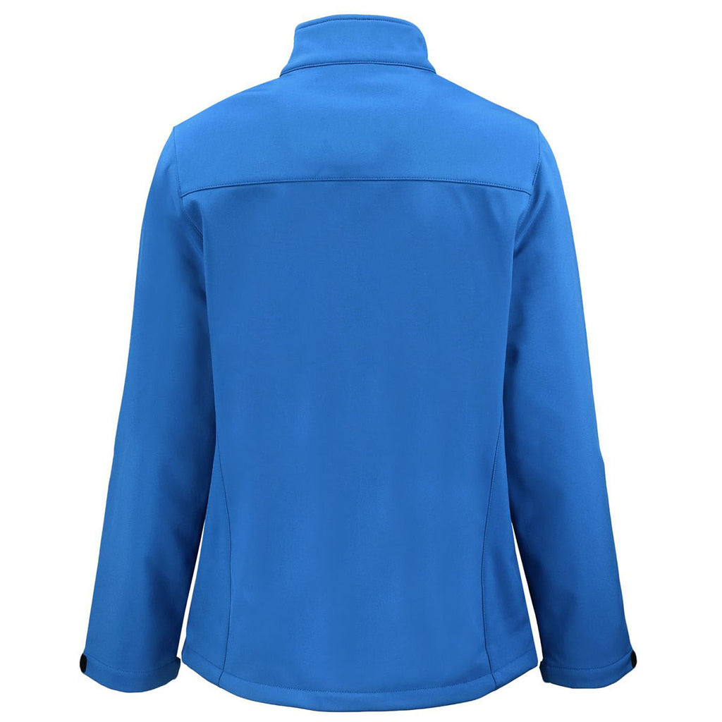 Clique Women's Royal Blue Tempest Waterproof Full Zip Softshell Jacket
