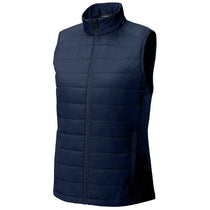 Sport-Tek Women's True Navy Teknical Hybrid Vest