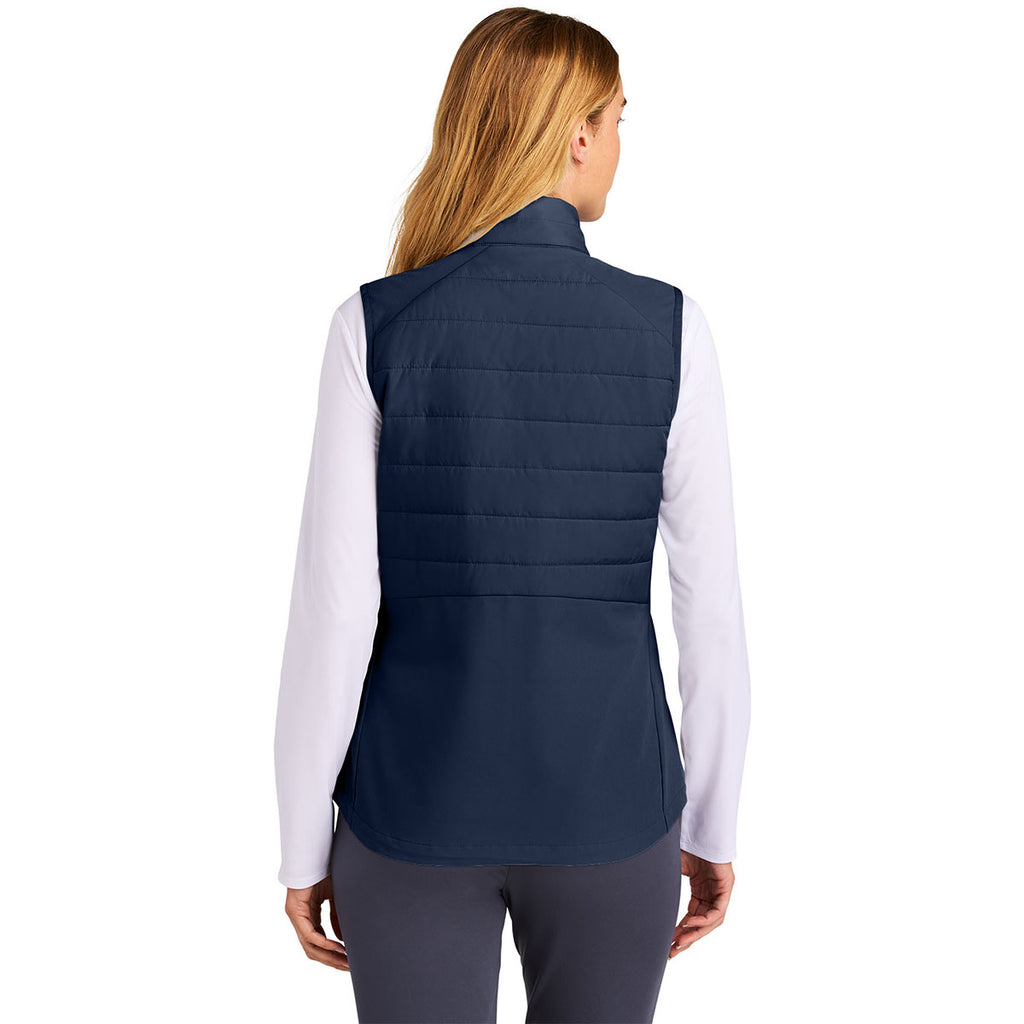 Sport-Tek Women's True Navy Teknical Hybrid Vest