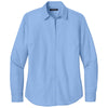 Port Authority Women's Swiss Blue Long Sleeve Nailhead Easy Care Shirt