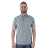 Zusa Men's Light Grey Heather Peachy Polo