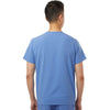 Jaanuu Men's Ceil Blue Holmes Everyday 1-Pocket Scrub V-Neck Top