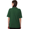 Harriton Women's Dark Green Maverick CVC Pique Polo