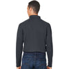 Harriton Men's Dark Charcoal Charge Snag and Soil Protect Long Sleeve Polo