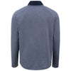 Cutter & Buck Men's Navy Blue Heather/Navy Blue Adapt Eco Knit Hybrid Recycled Quarter Zip