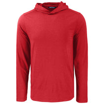 Cutter & Buck Men's Cardinal Red Coastline Epic Comfort Eco Recycled Hooded Shirt