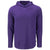 Cutter & Buck Men's College Purple Coastline Epic Comfort Eco Recycled Hooded Shirt