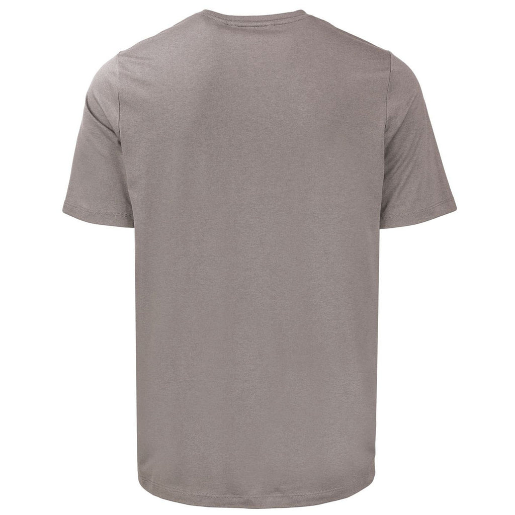 Cutter & Buck Men's Elemental Grey Coastline Epic Comfort Recycled Short Sleeve Tee