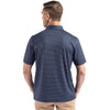 Cutter & Buck Men's Navy Blue Pike Eco Shadow Check Print Recycled Polo