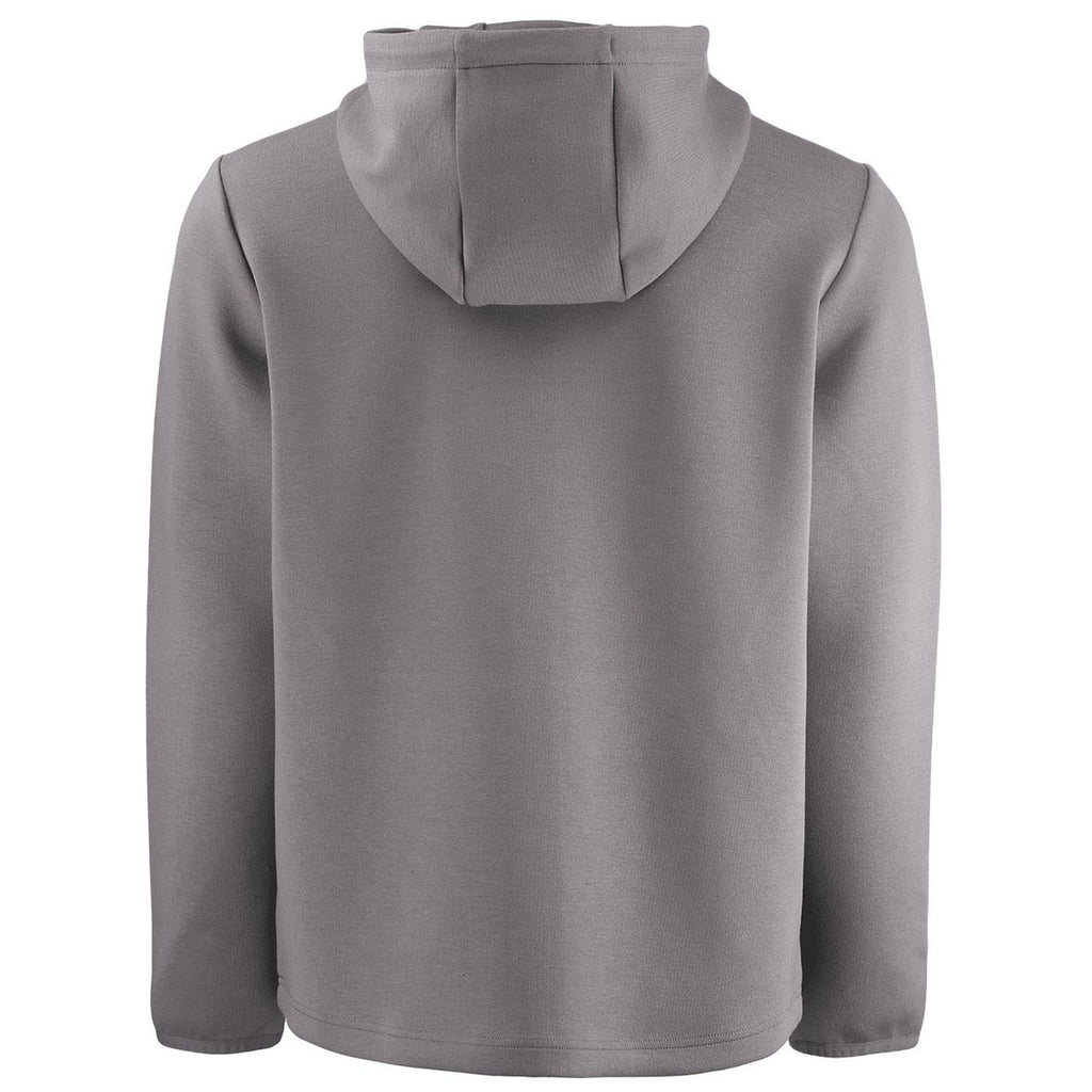 Cutter & Buck Men's Elemental Grey Roam Epic Comfort Recycled Full Zip Hooded Jacket