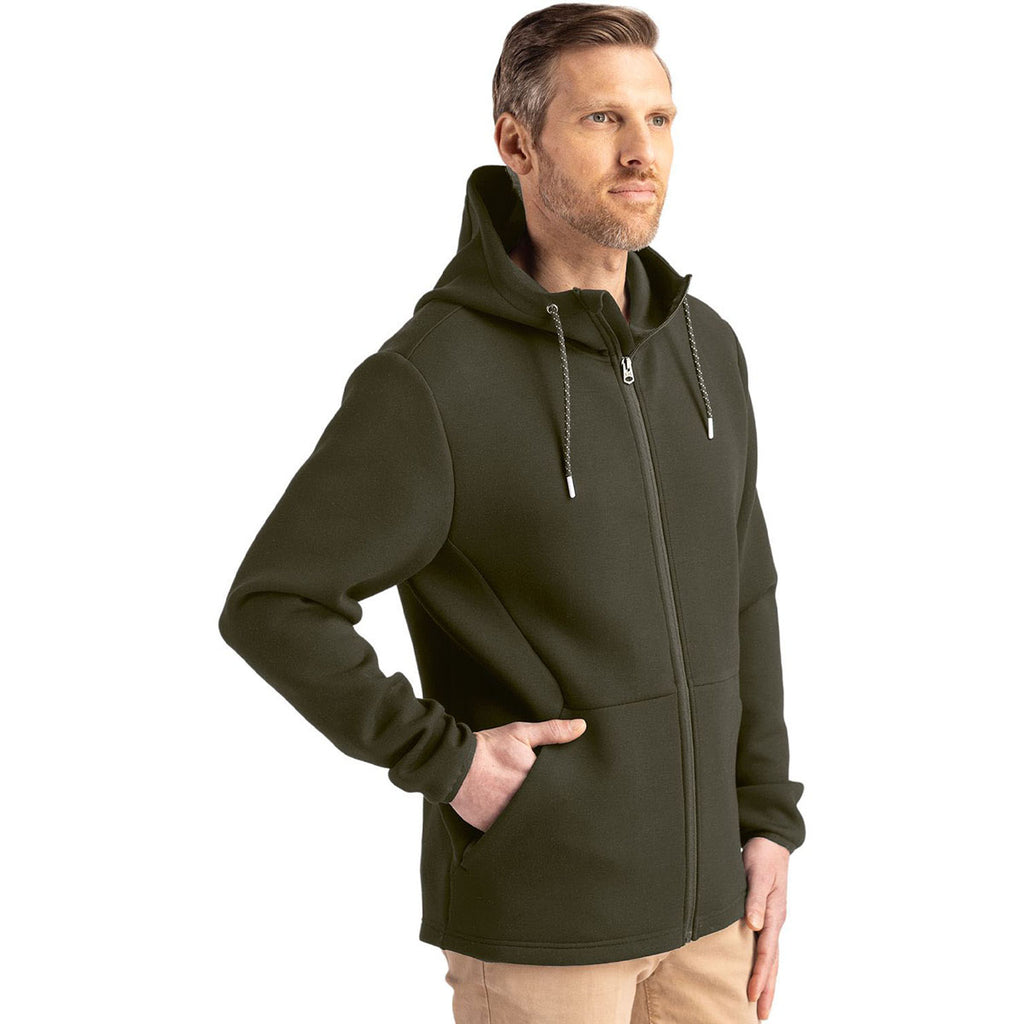 Cutter & Buck Men's Poplar Roam Epic Comfort Recycled Full Zip Hooded Jacket