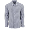 Cutter & Buck Men's Black/White Skyline Epic Confidence Recycled Gingham Long Sleeve Dress Shirt