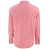 Cutter & Buck Men's Red/White Skyline Epic Confidence Recycled Gingham Long Sleeve Dress Shirt