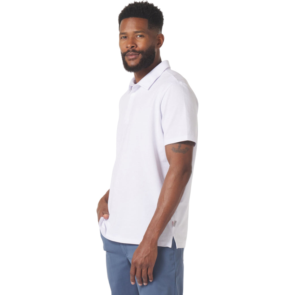 Glyder Men's White Eagle Pique Polo