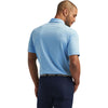Peter Millar Men's Cottage Blue Solid Performance Jersey Polo