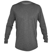 ANETIK Men's Charcoal Heathered Low Pro Tech Long Sleeve T-Shirt