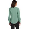 Mercer+Mettle Women's Sage Stretch Jersey Long Sleeve Blouson Top