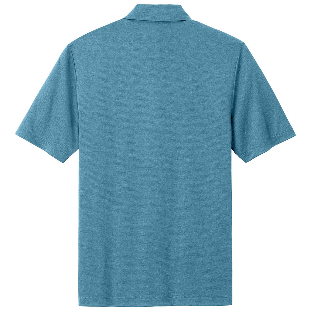 Mercer+Mettle Men's Harbor Blue Heather Recharge Jersey Polo