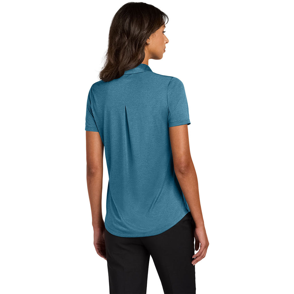Mercer+Mettle Women's Harbor Blue Heather Recharge Jersey Polo