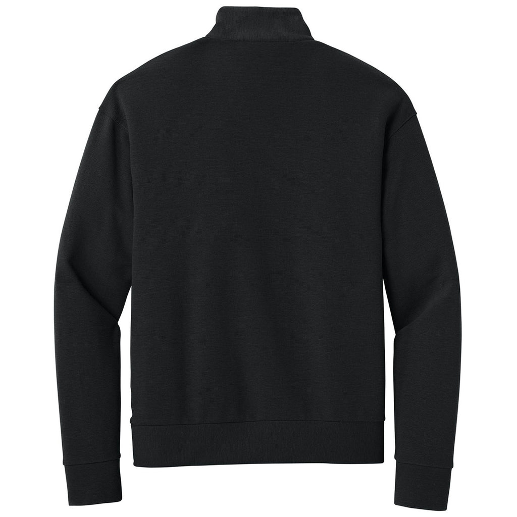 Mercer+Mettle Men's Deep Black Linear Texture 1/4-Zip