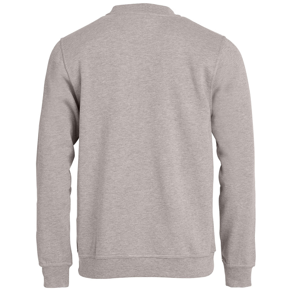 Clique Unisex Grey Melange Stockholm Crewneck Sweatshirt