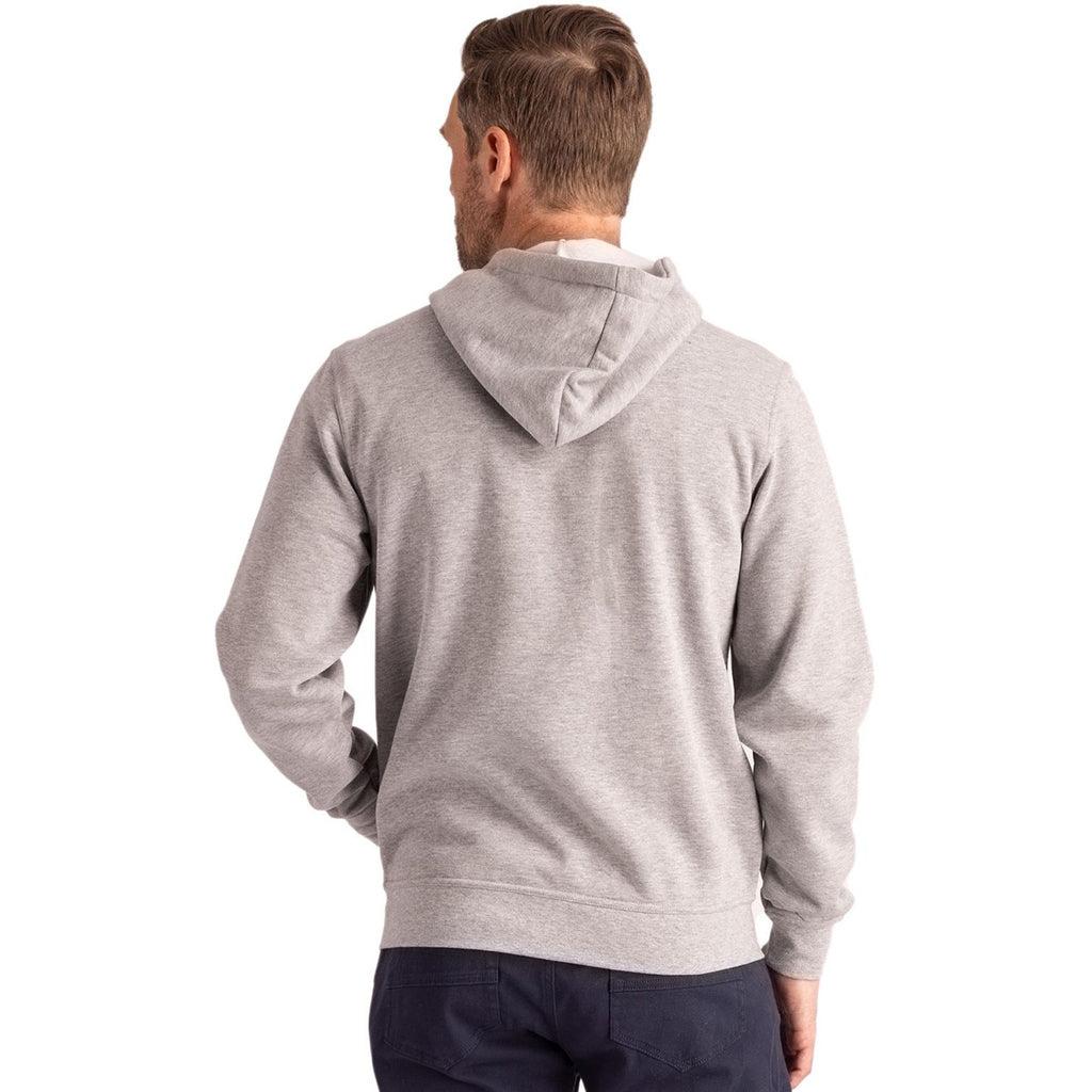 Clique Unisex Grey Melange Stockholm Full Zip Hoodie