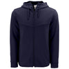Clique Men's Dark Navy Haven Recycled Full Zip Hooded Sweatshirt